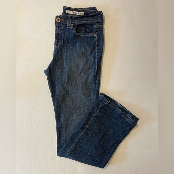 DKNY Denim Bootcut Jeans Size 8 Long - Picture 1 of 8